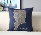 Sherlock Holmes pillow cover Sherlock throw pillow case Decorative pillow case Sherlock cushion cover House warming gift Linen pillow cover