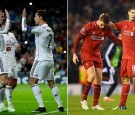 Cristiano Ronaldo (L) Surpasses Raul on the All-Time Scorers List While Steven Gerrard (R) & Liverpool are Eliminate from the UEFA Champions League Tourney