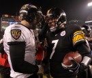 Pittsburg Steelers Quarterback Ben Roethlisberger and Baltimore Ravens Quarterback Joe Flacco