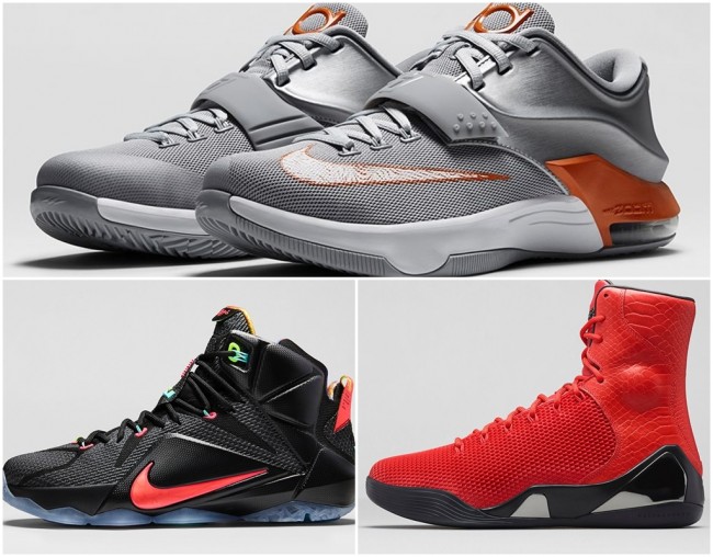 Nike Release Dates December 2014 - KD 7, Lebron 12, Kobe 9 High