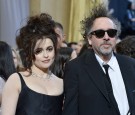 Actress Helena Bonham Carter and director Tim Burton