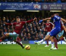 Chelsea's Diego Costa (R - #19) Helps Club Maintain EPL Lead Over Man City and Man U on Boxing Day