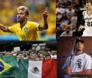 Neymar, Tiago Splitter, Jose Abreu, Mexican & Brazilian Flag