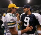 Dallas Cowboys Quarterback Tony Romo and Green Bay Packers Aaron Rodgers