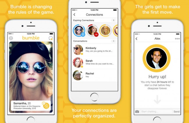 Bumble dating app for iOS valentine's day 