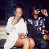 Rihanna & Snoop Dogg smoke together