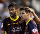 Barcelona Forwards Lionel Messi and Neymar