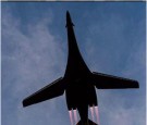 A B-1 Stealth Bomber on its Way to Attack ISIS Positions