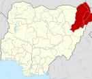 Map of Borno Region in Nigeria