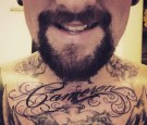 Benji Madden has wife's name tattooed across chest