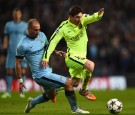 Barcelona defeated Manchester City 2-1 in the first game of the Champions League Round of 16. 