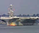 Iran's navy assaults U.S. aircraft carrier mockup in war games