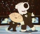 Family Guy characters Stewie and Brian 