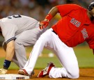 Mark Teixeira of the New York Yankees and David Ortiz of the Boston Red Sox