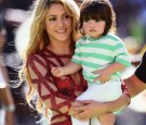 Shakira with baby Milan 