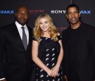 Antoine Fuqua, Chloe Grace Moretz and Denzel Washington