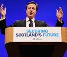 British Prime Minister David Cameron Speaks to the Scottish Conservatives