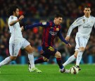 Real Madrid's Cristiano Ronaldo and Barcelona's Lionel Messi