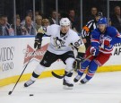 Pittsburgh Penguins Forward Sidney Crosby Against the New York Rangers