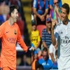 Real Madrid's Cristiano Ronaldo and Barcelona's Lionel Messi