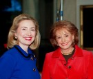 Barbara Walters and Hillary Clinton