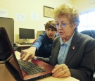 Elderly, Old, Computer, Help