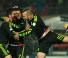 Mexico Teammates Matias Vuoso and Raul Jimenez