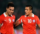 Chile Teammates Eduardo Vargas and Alexis Sanchez