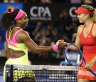 Serena Williams and Maria Sharapova at the Australian Open