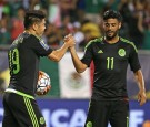 Mexico Forwards Oribe Peralta and Carlos Vela