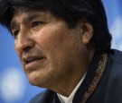 President Evo Morales of Bolivia, Nuclear energy, communications satellite