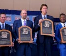 From left to right: Craig Biggio, John Smoltz, Randy Johnson and Pedro Martinez 