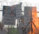 north korea protest