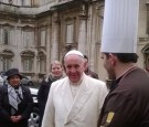 Pope Francis meets Mirco Della Vecchia