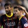 Barcelona Players Lionel Messi and Neymar