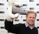 Peter Schmeichel and Emma Byrne HTC Appearance