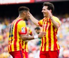 Barcelona Players Lionel Messi and Neymar