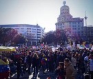 Protest in Barcelona, Spain