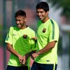 Barcelona Forwards Neymar and Luis Suarez