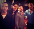 Jeremy Piven with the Entourage crew ready for filming