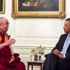 Dalai Lama on instagram with obama