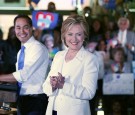 Julian Castro and Democratic presidential candidate Hillary Clinton