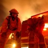 Firefighters battling inferno