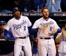 Kansas City Royals Players Alcides Escobar and Mike Moustakas