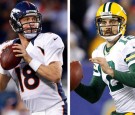 Aaron Rodgers and Peyton Manning