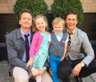 Neil Patrick Harris, David Burtka and twins