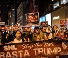 Latino Organizations Demonstrate Against Donald Trump Hosting SNL