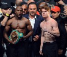 Floyd Mayweather Jr. v Canelo Alvarez - Weigh-In