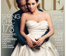 Kim Kardashian, Kanye West for Vogue April Issue