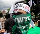 Demonstrators Gather Outside Indonesia's WTO Conference